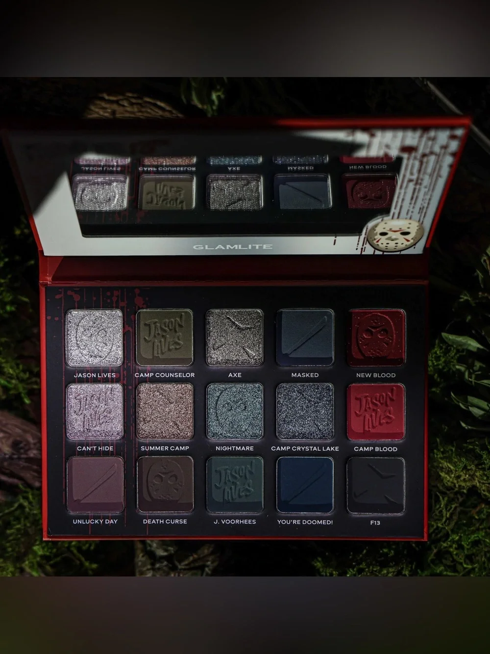 Glamlite Friday the 13th Camp Crystal Lake 15 Color Palette LIMITED EDITION